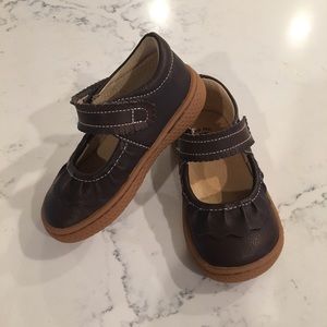 Livie & Luca RUCHE Mary Jane brown Size 6 toddler
